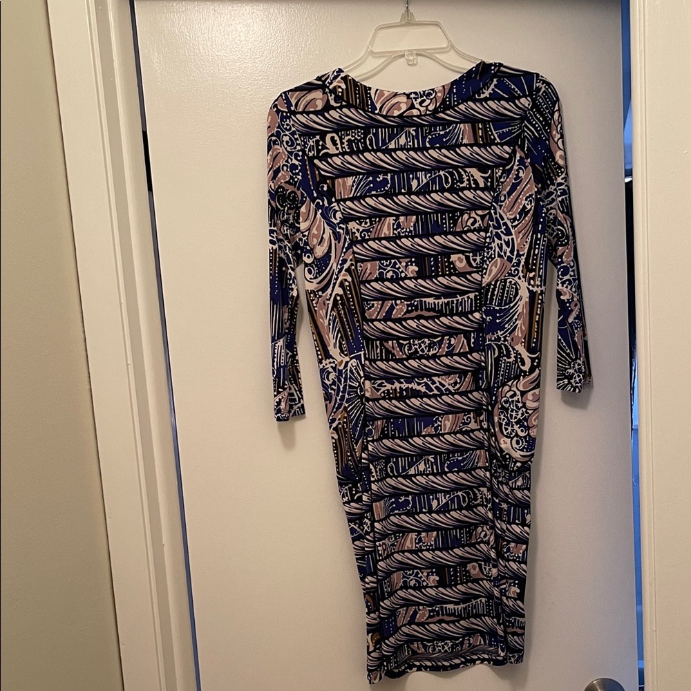 BCBGMaxAzria Multicolor Abstract Pattern Dress - Picture 4 of 4